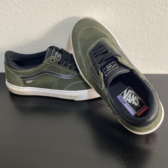Vans pop cushion men’s shoes size 8.5 -ARMY GREEN - Picture 1 of 3